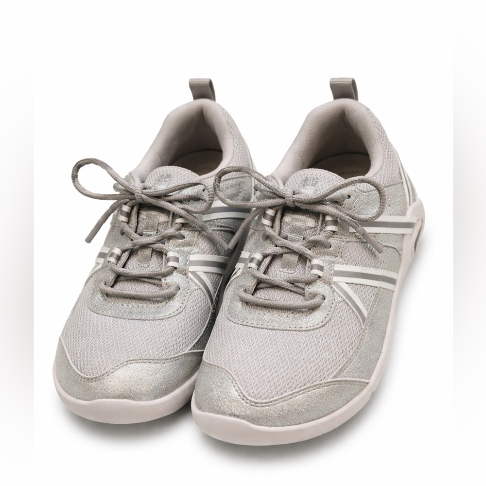 Xero Shoes Women’s Sneaker Gray Silver Glitter Minimalist Running Shoe Size 8.5